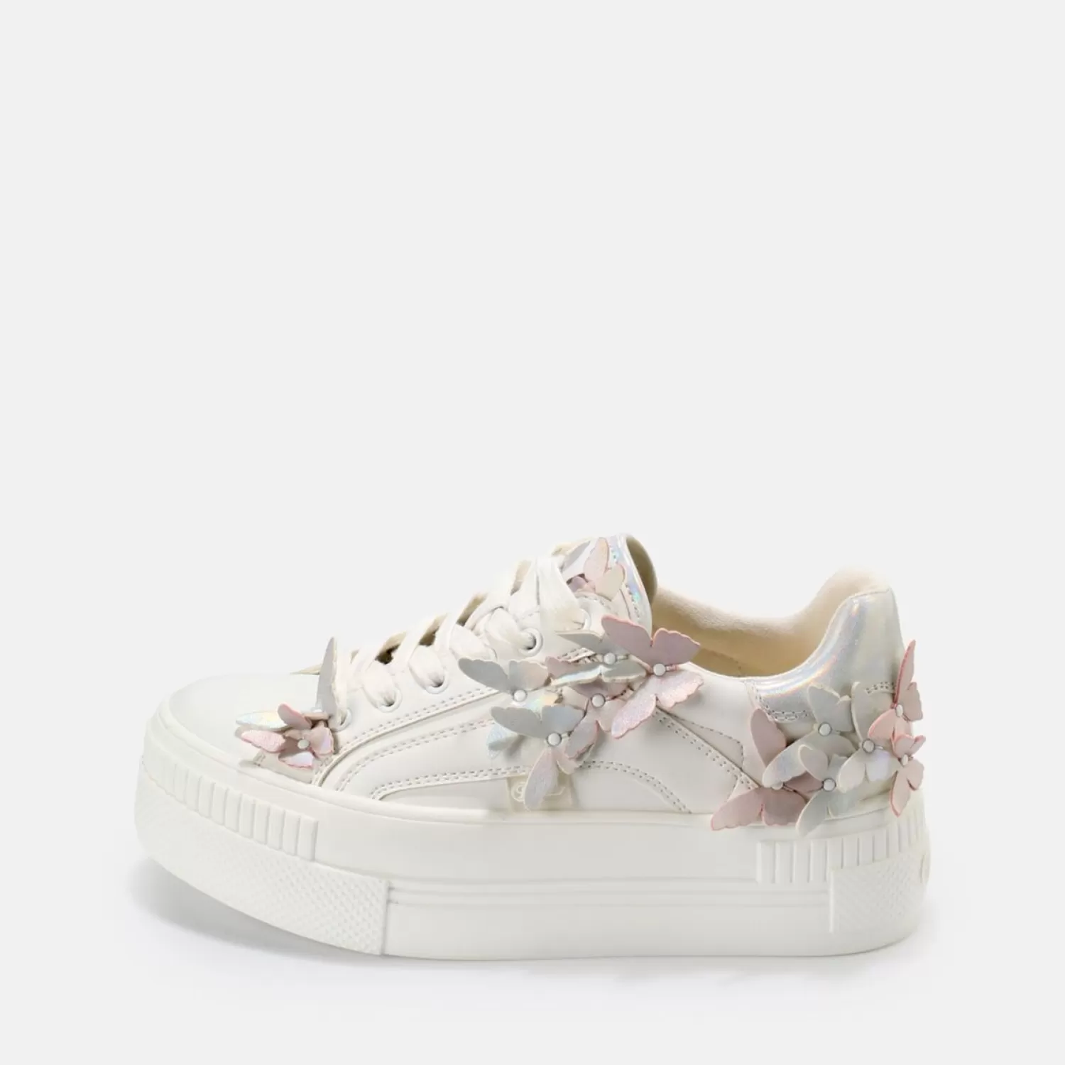 Store Paired Butterflies Sneaker Low Vegan Women Bridal Shoes